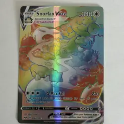 Pokemon Snorlax VMAX 206/202 Secret Rare Full Art Holo Swsh01 Sword & Shield - Image 1