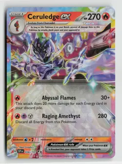 Pokemon - Ceruledge ex - 036/191 SV08: Surging Sparks - Double Rare - NM - Image 1