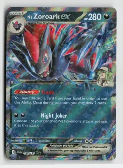 Pokemon - N's Zoroark ex - 098/159 SV09: Journey Together - Double Rare - NM - Image 1