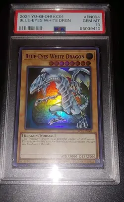 YU-GI-OH! PSA 10 Blue-Eyes White Dragon KC01 Kaiba Ultimate Briefcase - Image 1