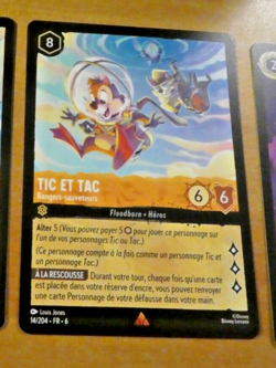 LORCANA TRADING CARD GAME DISNEY CHAPITRE 6 CARTE RARE Tic & Tac 14/204 FR MINT - Image 1