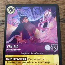 Yen Sid Powerful Sorcerer 59/204 Lorcana Ursula's Return Legendary Cold Foil - Image 4