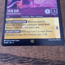 Yen Sid Powerful Sorcerer 59/204 Lorcana Ursula's Return Legendary Cold Foil - Image 5