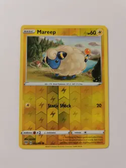 Pokemon 055/189 Mareep | Common Reverse Holo Card | SWSH-03 Darkness Ablaze TCG - Image 1