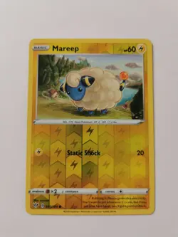 Pokemon 055/189 Mareep | Common Reverse Holo Card | SWSH-03 Darkness Ablaze TCG - Image 2