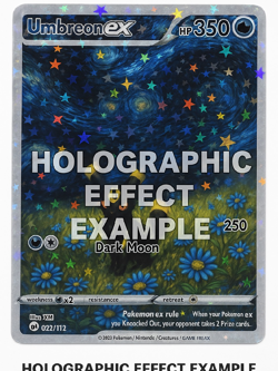 Darkrai Custom Pokemon Card FANMADE HOLO - Image 3