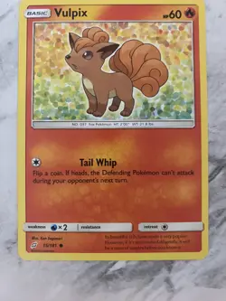VULPIX - SM TEAM UP - 15/181 - Common - Pokemon Card - NM - Image 1