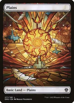 x2 Plains Basic Land Full Art C Foil #277 | DMU Dominaria United | MTG - Image 1