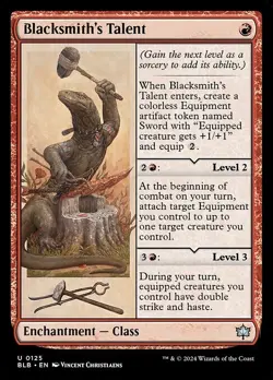 x4 Blacksmith's Talent U Regular #125 | BLB Bloomburrow | MTG - Image 1