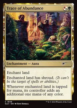 Trace of Abundance C Regular #1849 | SLD Secret Lair Drop | MTG - Image 1