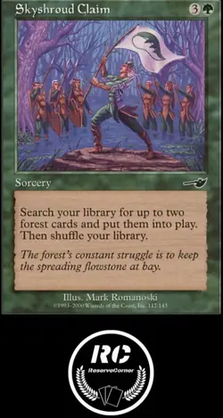 Skyshroud Claim MTG NM Nemesis Sorcery Fast Tracked Shipping - Image 1