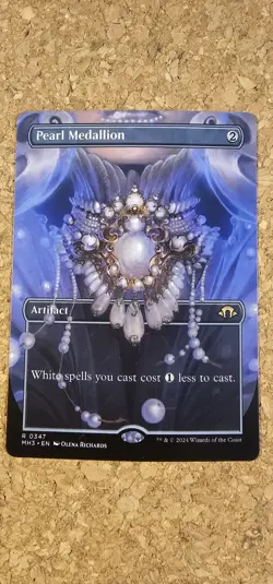 MTG Magic The Gathering MH3 Modern Horizons 3 Borderless #347 Pearl Medallion - Image 1