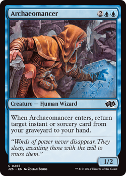 Archaeomancer 285 | Near Mint | J25 Foundations Jumpstart Magic MTG - Image 1