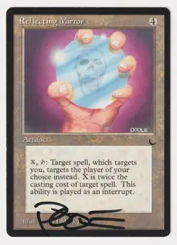 Signed Reflecting Mirror LP The Dark Artist Mark Poole 1994 MTG Magic Vintage! - Image 1