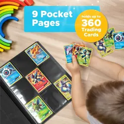 Pokemon Binder Trading Cards Folder Album 9 Pocket Side Loading TCG CCG MTG UK - Image 2
