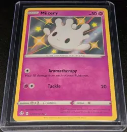 Milcery SV057/SV122 Shining Fates Shiny Holo Rare Pokemon Card - Image 1