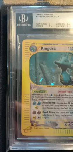2003 Pokemon Aquapolis Holo Kingdra #148 BGS 9 MINT English - Image 3