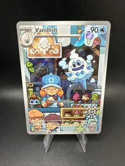 Vanillish 190/182 Holiday Calendar Snowflake Illustration Rare Pokemon - Image 1