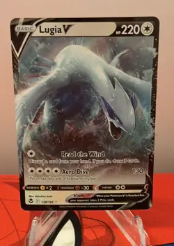 Lugia V 138/195 - SWSH Silver Tempest - Ultra Rare Holo - Pokemon Card TCG NM - Image 1