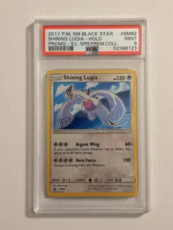 Shining Lugia Pokemon TCG SM82 Holo Rare PSA 9 - Image 1