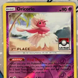 Oricorio 55/145 3rd Place Pokemon League Promo Sun & Moon Pokemon Card NM - Image 2