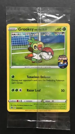 Grookey On The Ball 003/005 Futsal Pokemon Card PROMO UK Exclusive NEW SEALED - Image 1