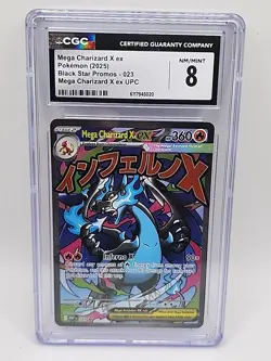 Pokemon Mega Charizard X EX Black Star Promo 023 CGC 8.5 NM/MINT+ - Image 2