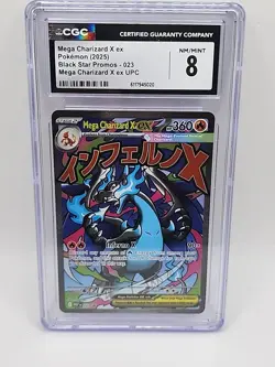 Pokemon Mega Charizard X EX Black Star Promo 023 CGC 8.5 NM/MINT+ - Image 3