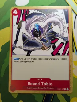 Round Table OP01-027 C (Common) One Piece Romance Dawn TCG Card - ERRATA - Image 1