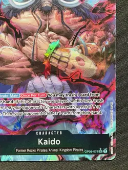 ONE PIECE TCG CARD - Kaido (OP08-079) (V.2)ALT NEAR MINT English - Image 4