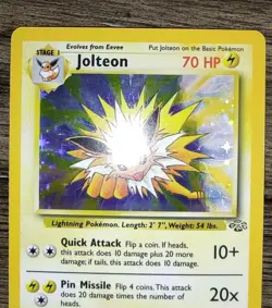 Jungle Jolteon 4/64 Holo Rare Pokemon Card NM - Image 3