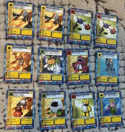 Digimon Cards 1999. Metalgreymon Gold Letter Card, Holos + 1st Editions - Image 4