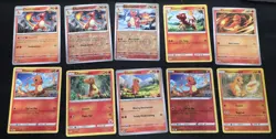 Pokemon Charmander Charmeleon 10 Card Lot - All Different. Authentic, NM, Holo - Image 1