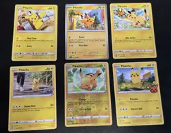 Pokemon Pikachu 6 Card Lot - All Different. Authentic, NM TCG, Holo - Image 1