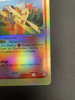 Pokemon Combusken 28/109 Reverse HOLO Pokemon Card - Image 3