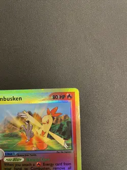 Pokemon Combusken 28/109 Reverse HOLO Pokemon Card - Image 5