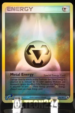 Pokemon Card Metal Energy Ruby Sapphire 94/109 Reverse Holo Rare Vintage EReader - Image 1