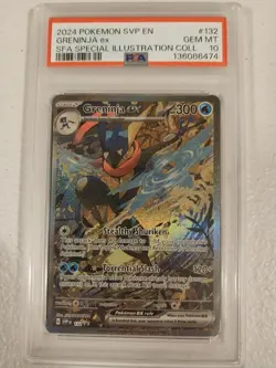 Greninja ex 132 Sv: Scarlet & Violet Promo Cards Holo PSA 10 - Image 1