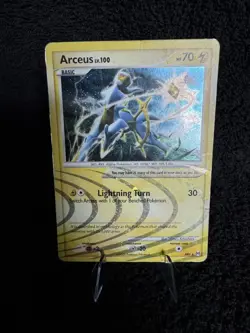 Arceus LV.100 AR6 Holo Rare Pokemon Card DMG - Image 1