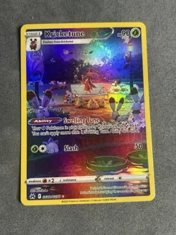 Pokemon TCG Kricketune Crown Zenith: Galarian Gallery Holo Rare Card GG02/GG70 - Image 1