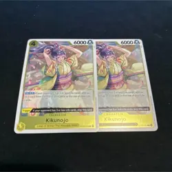 Bandai One Piece Card Game Kikunojo OP06-104 Character Cards Lot of 2 English - Image 1
