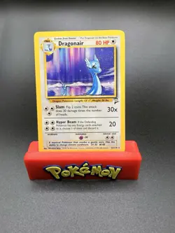 Pokemon TCG Dragonair Base Set 2 Unlimited Rare Card 22/130 Vintage Pokemon LP - Image 1