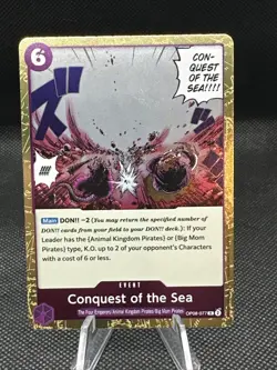 Conquest of the Sea OP08-077 R Two Legends - ONE PIECE Card Game ENGLISH - Image 1