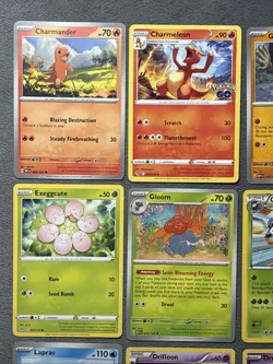 Pokemon Cards Lot Charmander Pokemon Go Charmeleon Lapras 151 Nidoran + More - Image 2