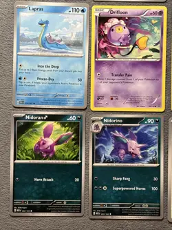 Pokemon Cards Lot Charmander Pokemon Go Charmeleon Lapras 151 Nidoran + More - Image 5