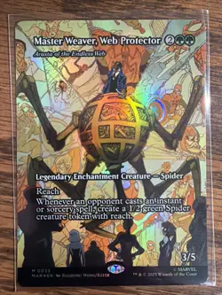Master Weaver, Web Protector - Arasta of the Endless Web (Borderless) MTG New - Image 1