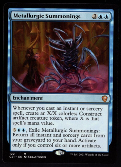 Metallurgic Summonings 122 Non Foil Rare Commander 2021 MTG Near Mint - Image 1