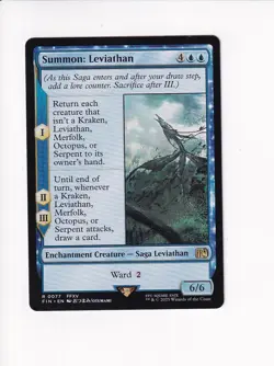 MAGIC THE GATHERING MTG FINAL FANTASY SUMMON: LEVIATHAN (X) - Image 1
