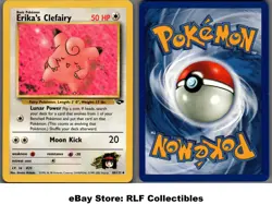 2000 Pokemon, Gym Challenge, #40/132 Erika's Clefairy, Uncommon - Image 1