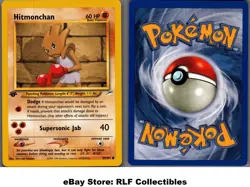 2002 Pokemon, Neo Destiny, #69/105 Hitmonchan, 1st Edition, Common - Image 1